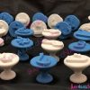 Arabic Alphabet Letter Play Dough Stamping Set - Blue & White Color - Image 5